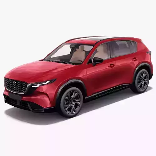 Mazda CX-5 2026 with interior 3D model