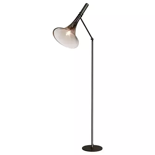 Elegant Trumpet-Shaped Floor Lamp 3D Model
