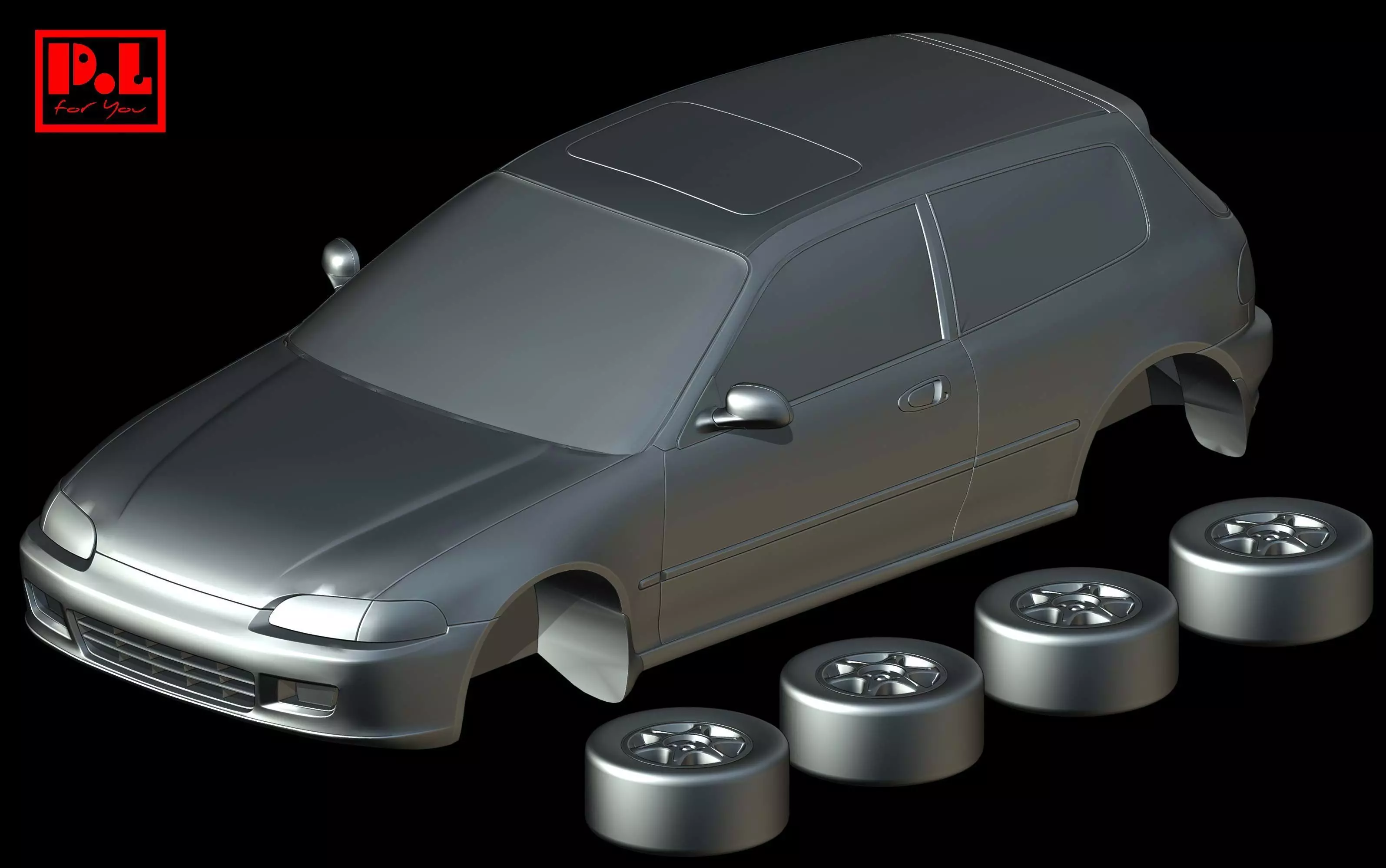 Honda Civic 5th Gen EG6 1992-1995 3D print model