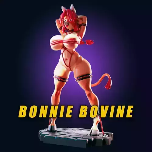 18 ADULT Bonnie Bovine Figure Model Diorama 3D print model