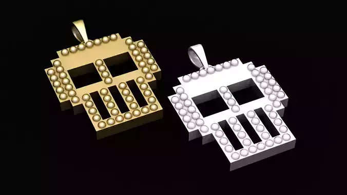 SKUL FACES PENDANT 