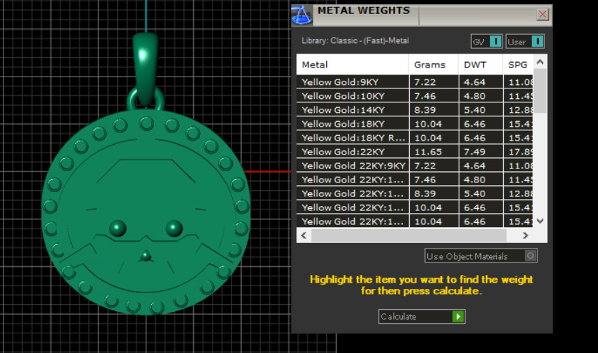 ROUND ROBBOT FACES PENDANT  3D print model_4