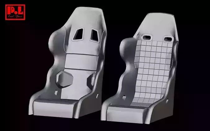 Ferrari F40 Competizione seats 3D print model