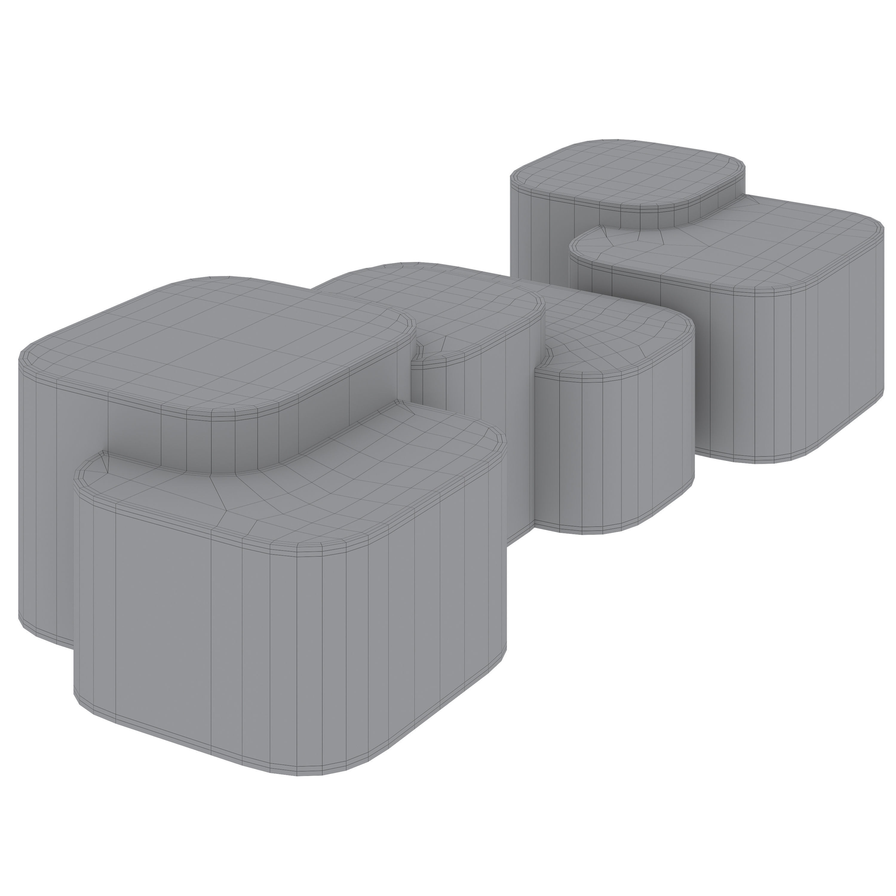 Coffee table Platea by 1stdibs 3D model_6