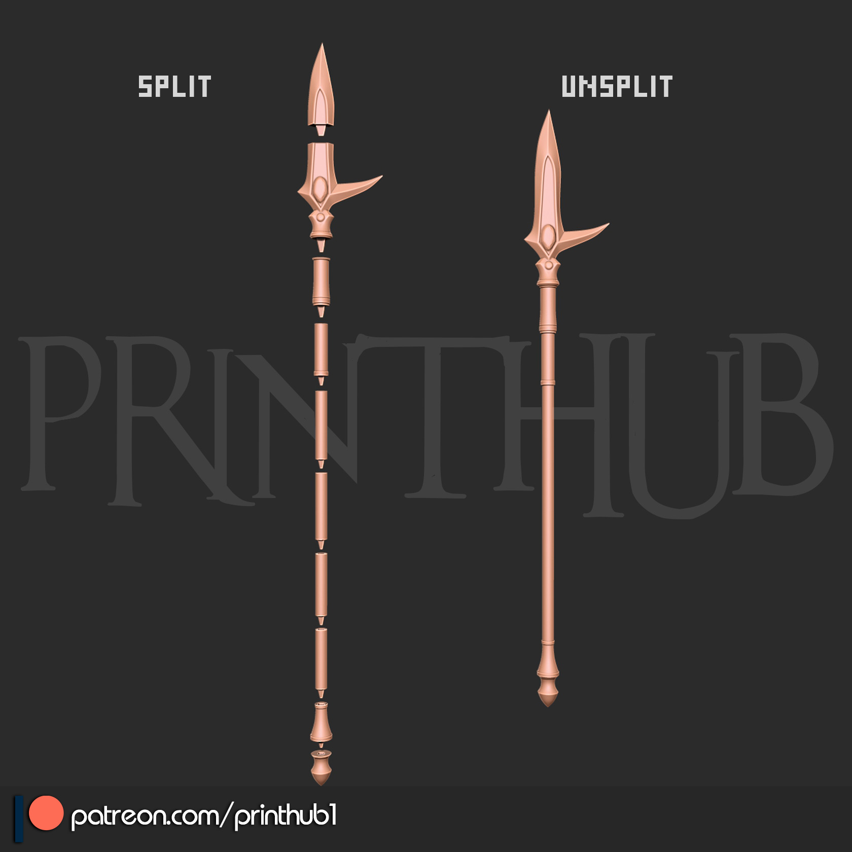 Hyoujin Yari Level 2 Onimusha 2 Inspired Ice Spear 3D Printable 3D print model_8