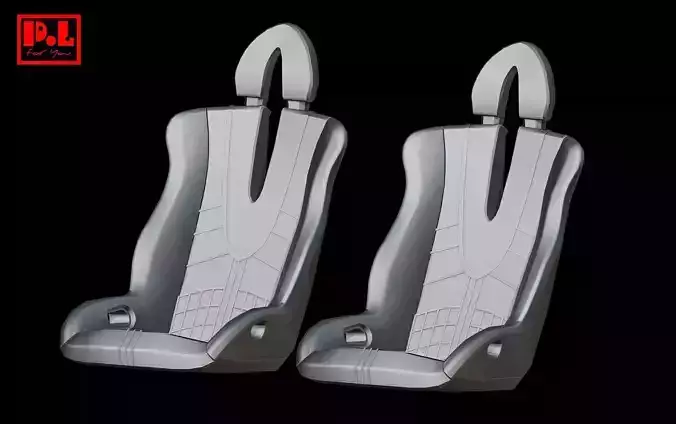 Pagani Zonda seats 3D print model