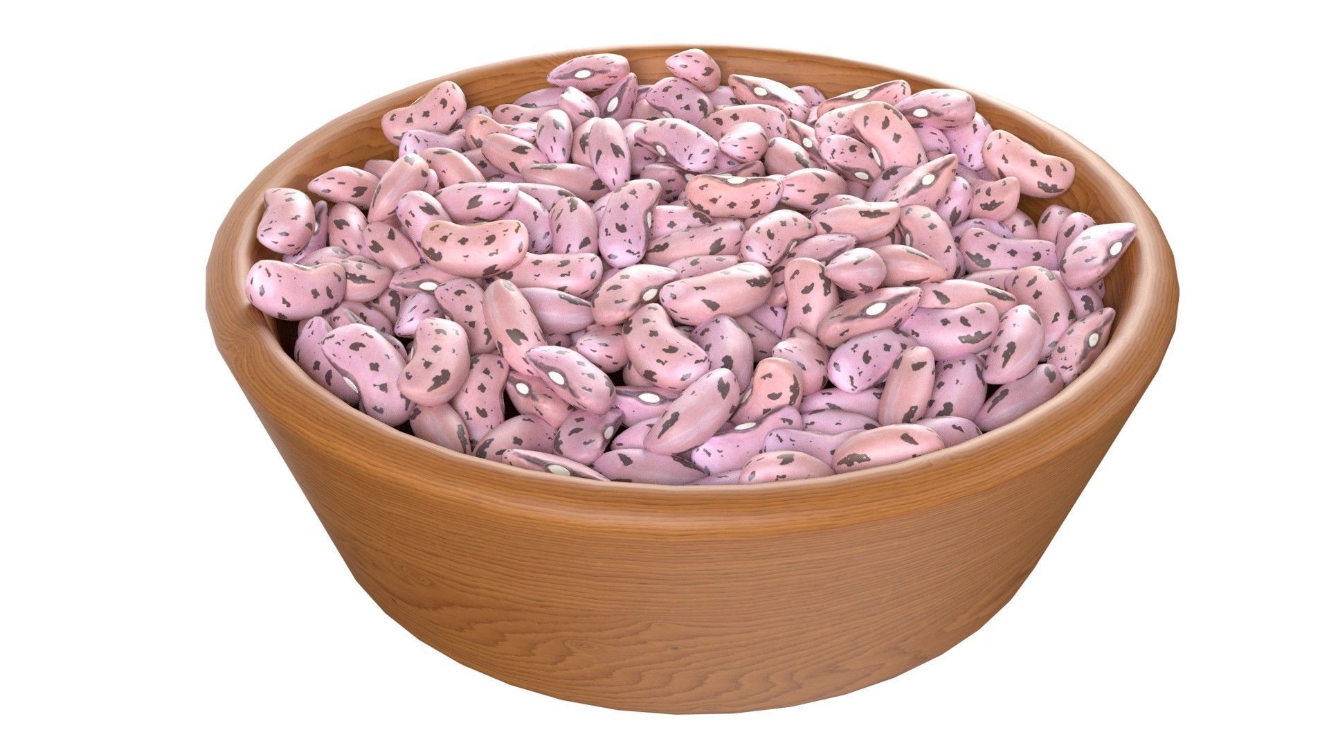 Bean and Seeds collection v1 Low-poly 3D model_13