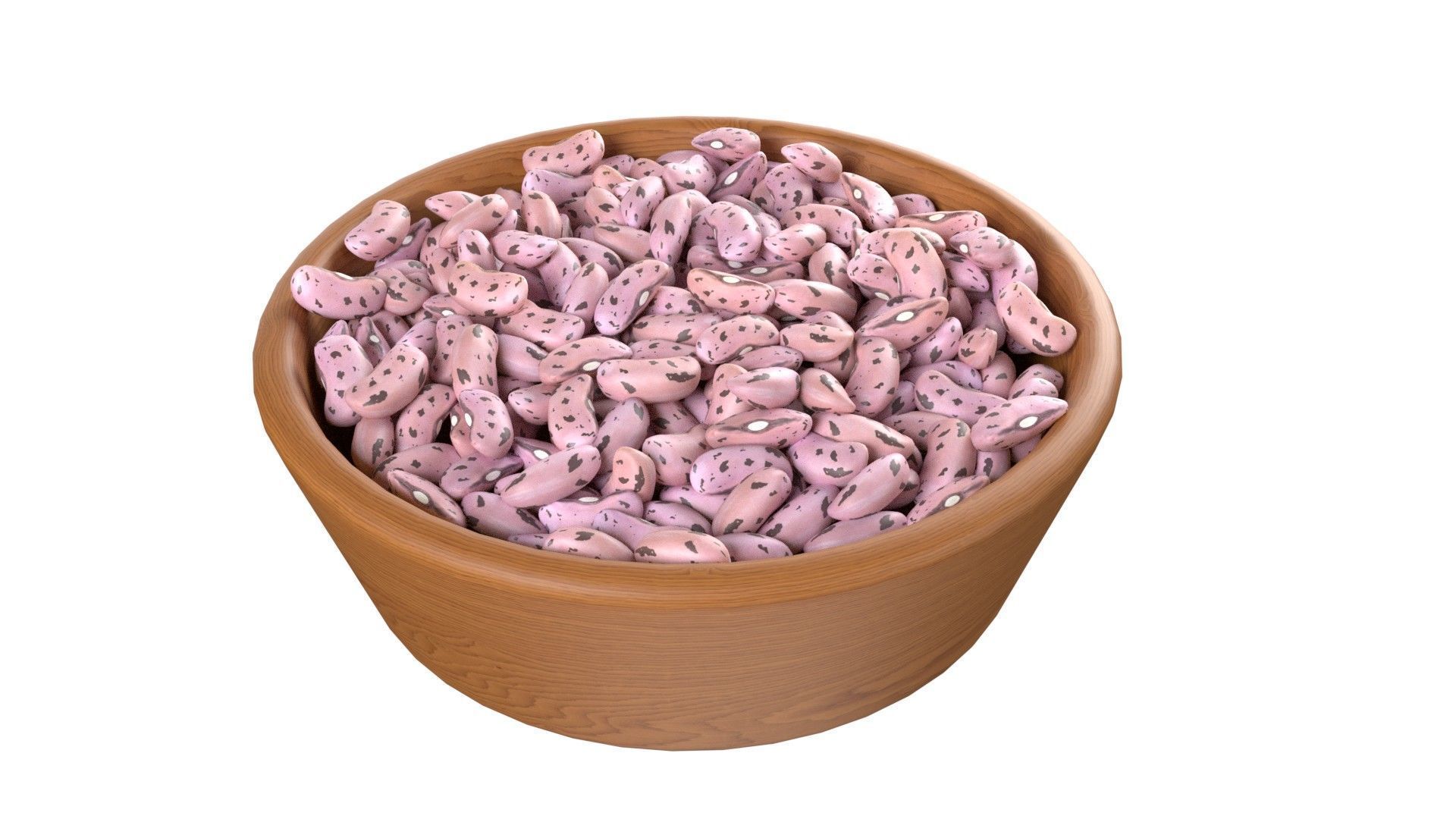 Bean and Seeds collection v1 Low-poly 3D model_12