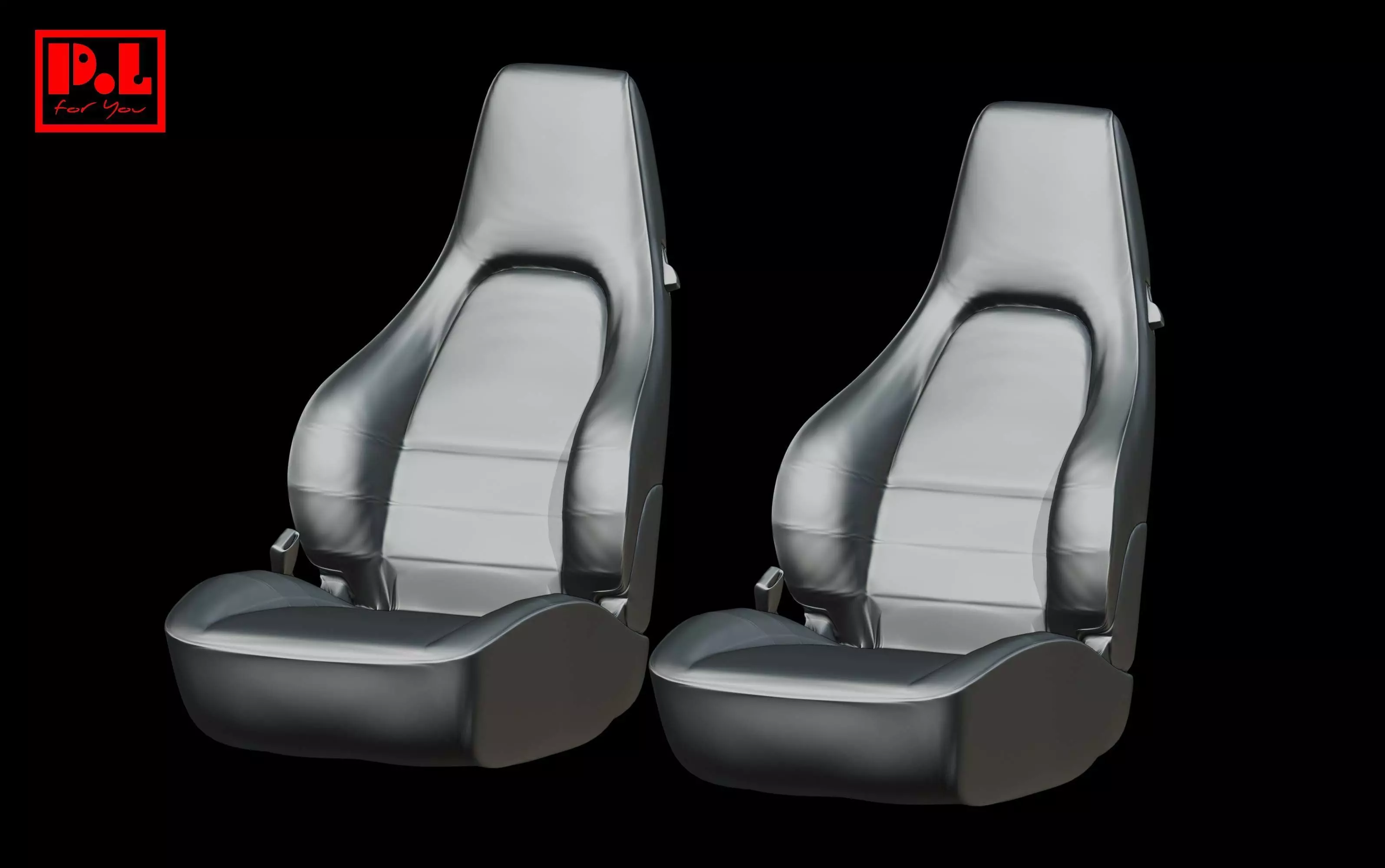 Porsche seats 3D print model