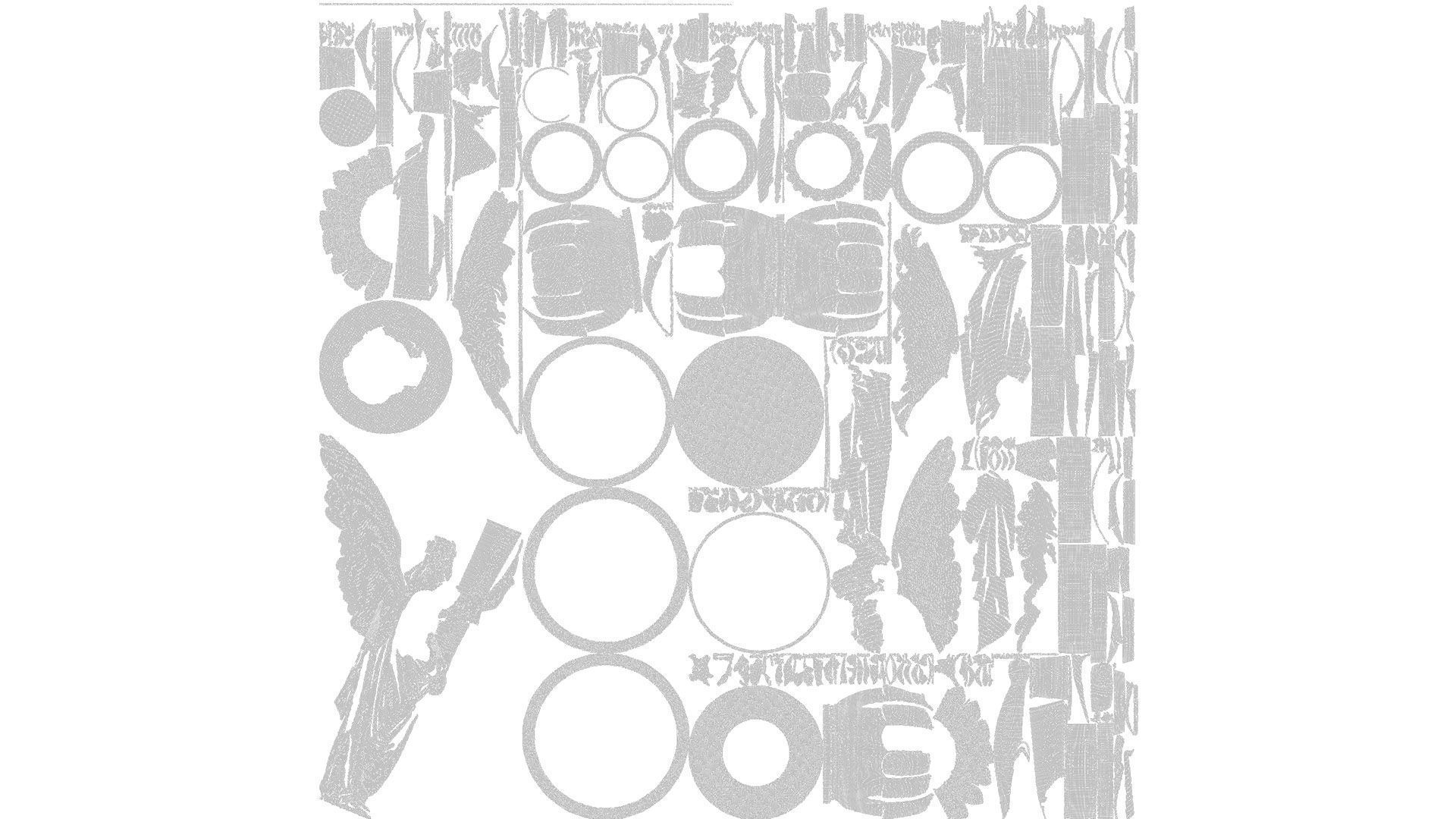 candle holder statue  3D model_8