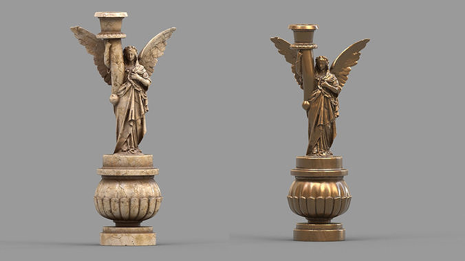 candle holder statue  3D model