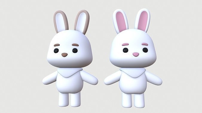 Bunny Low-poly 3D model
