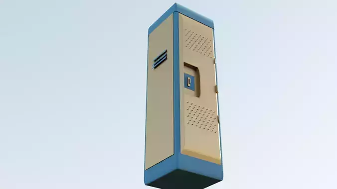 Low Poly Vault Locker Fallout Game Ready