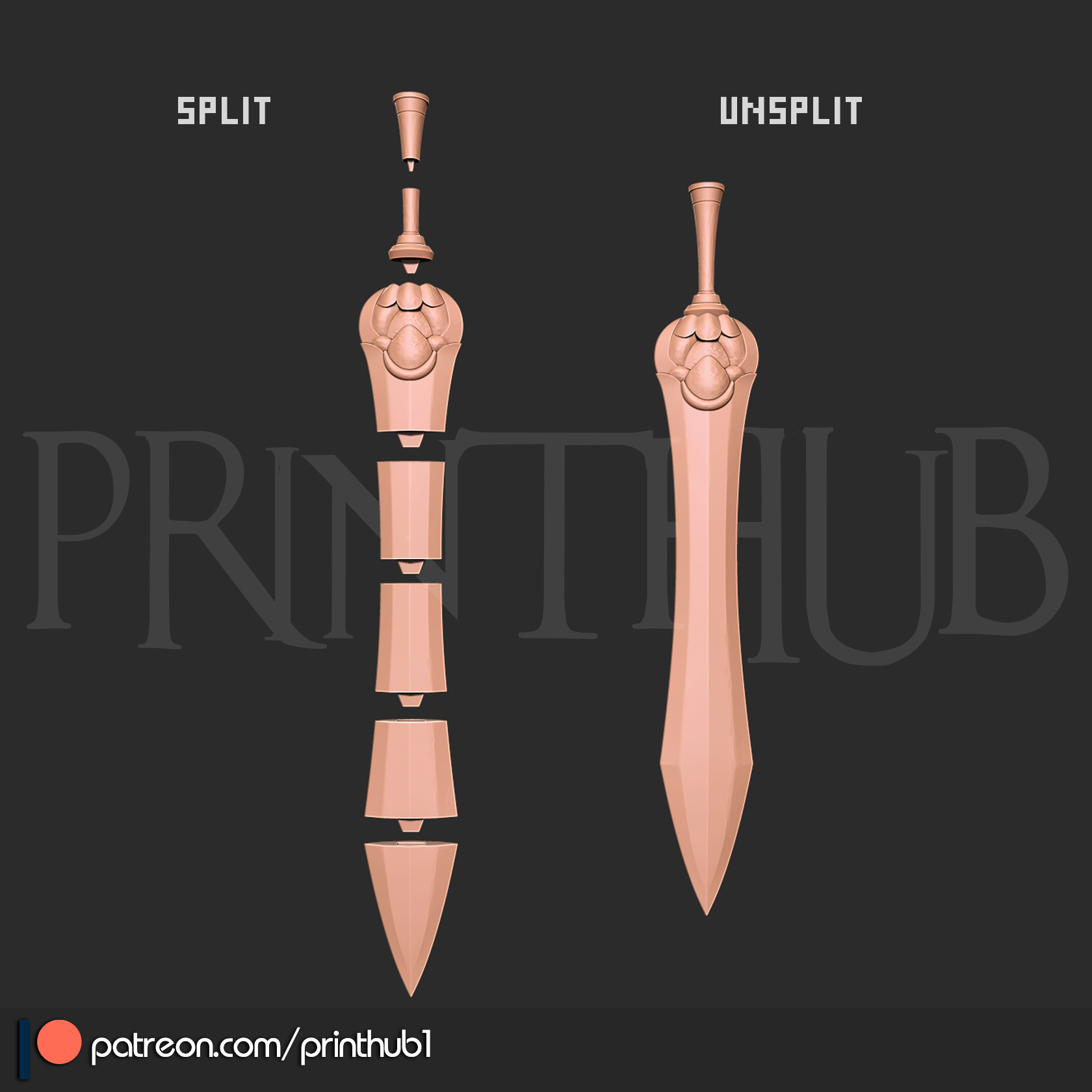 Onimusha 2 Gladius Sword Cosplay STL File for 3D Printing 3D print model_5