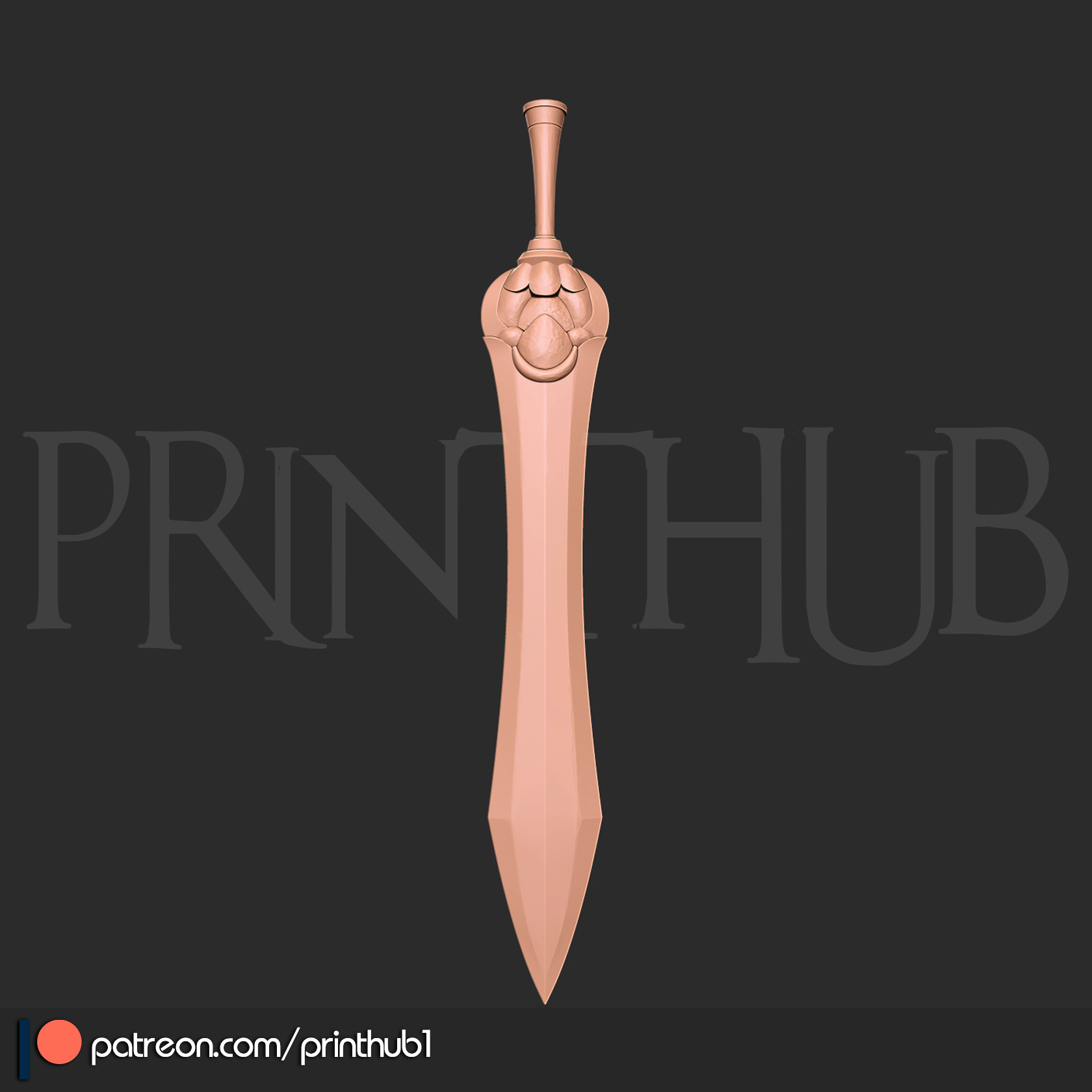 Onimusha 2 Gladius Sword Cosplay STL File for 3D Printing 3D print model_4