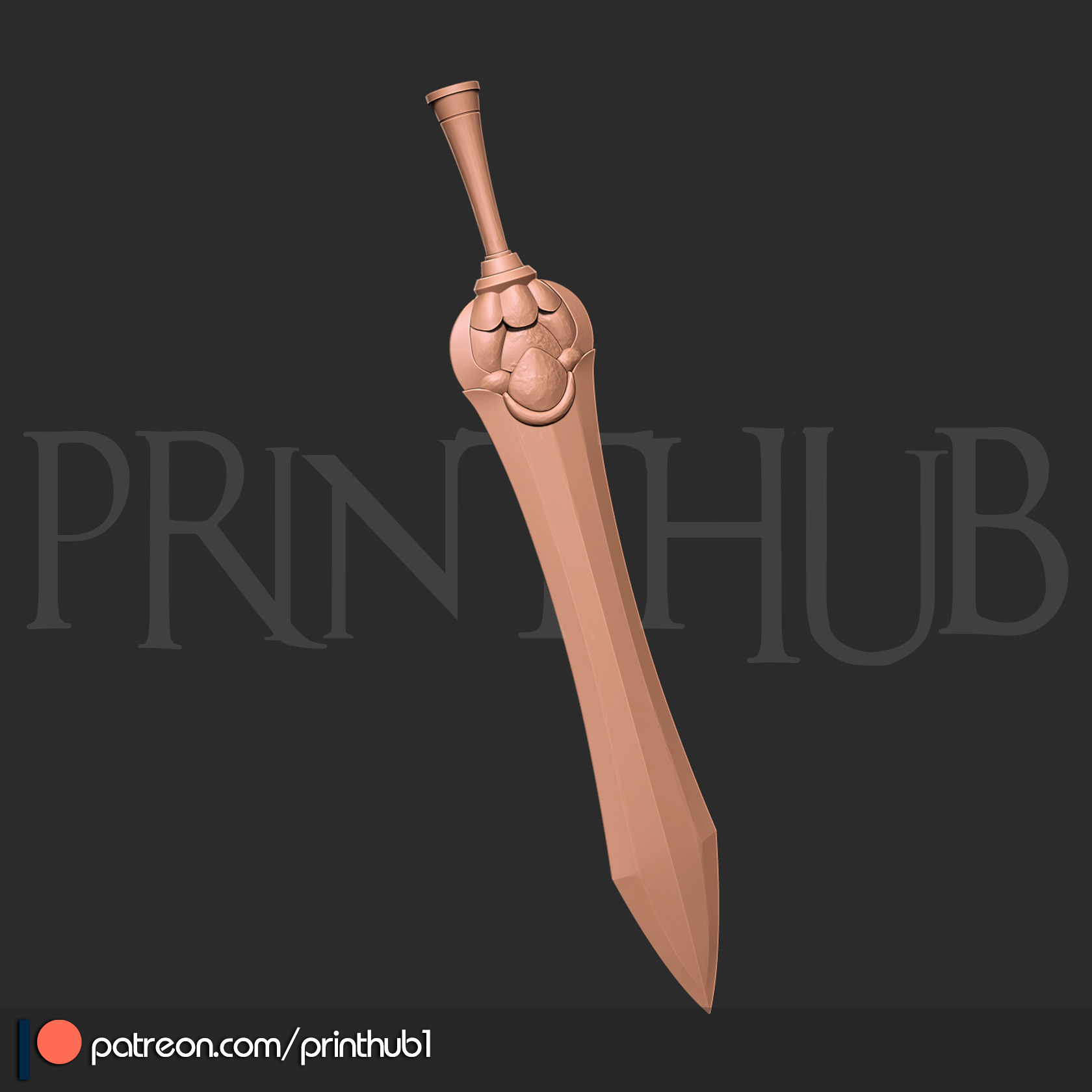 Onimusha 2 Gladius Sword Cosplay STL File for 3D Printing 3D print model_2