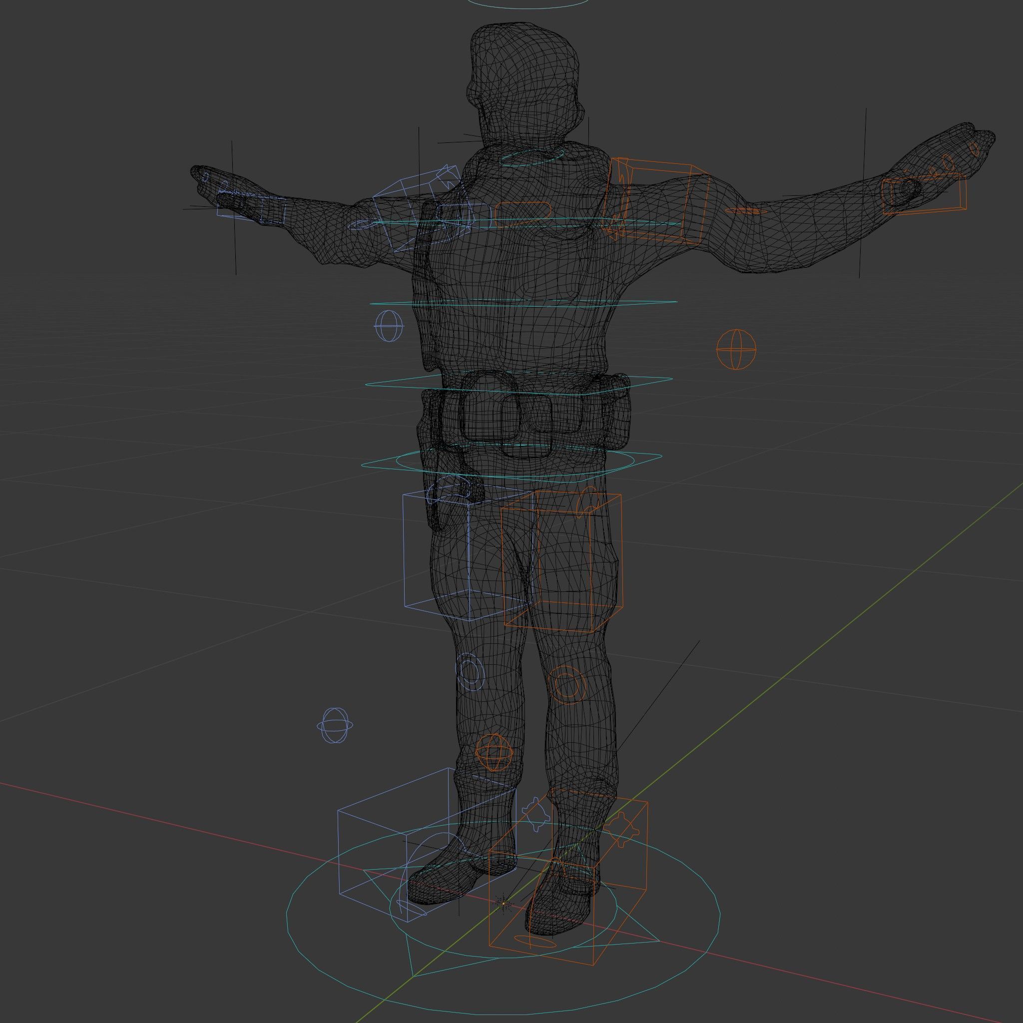 Desert Explorer Rigged and Animated D Character Model Low-poly 3D model_5