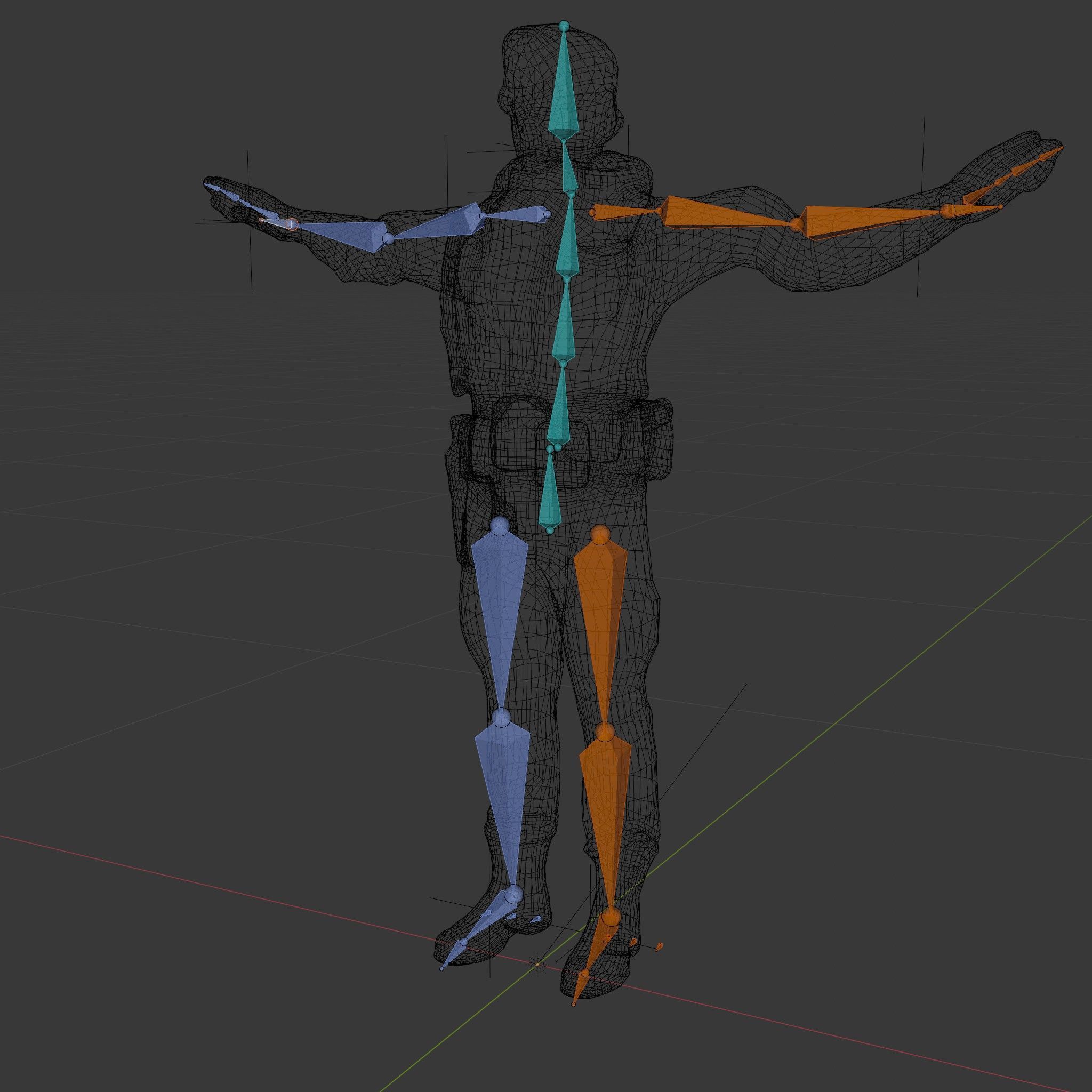 Desert Explorer Rigged and Animated D Character Model Low-poly 3D model_6