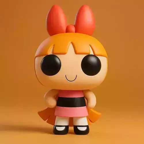 Blossom Powerpuff Girls 3D print model