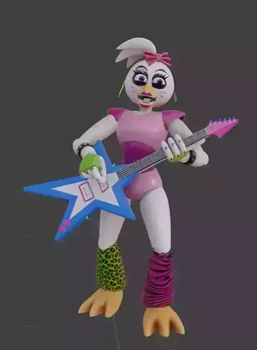 glamrock chica fnaf security breach 