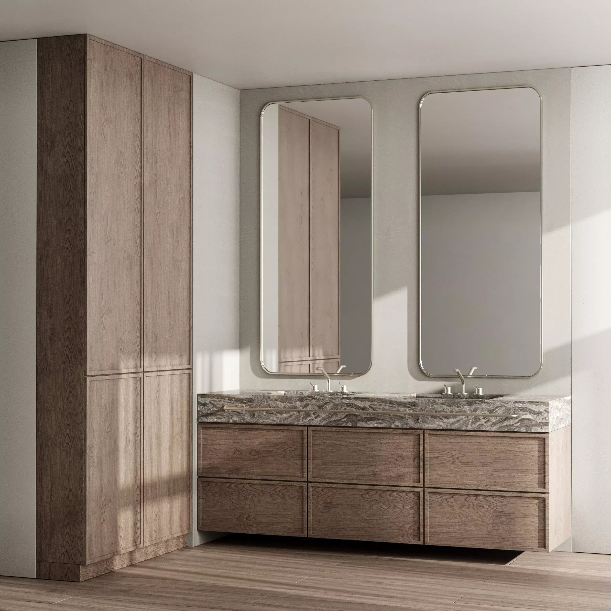 Bathroom furniture by Fauset Bathroom 154 Low-poly 3D model