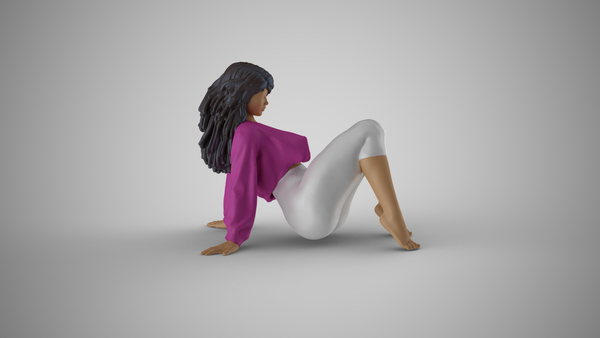 Velvet Gaze  3D print model_3