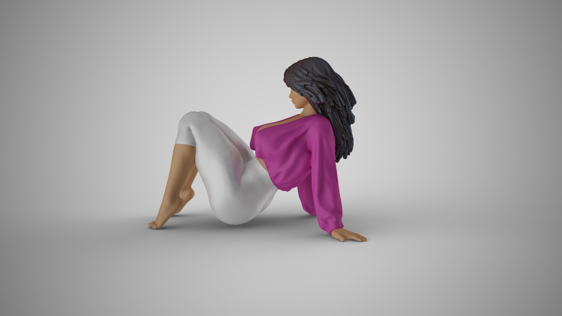 Velvet Gaze  3D print model_7