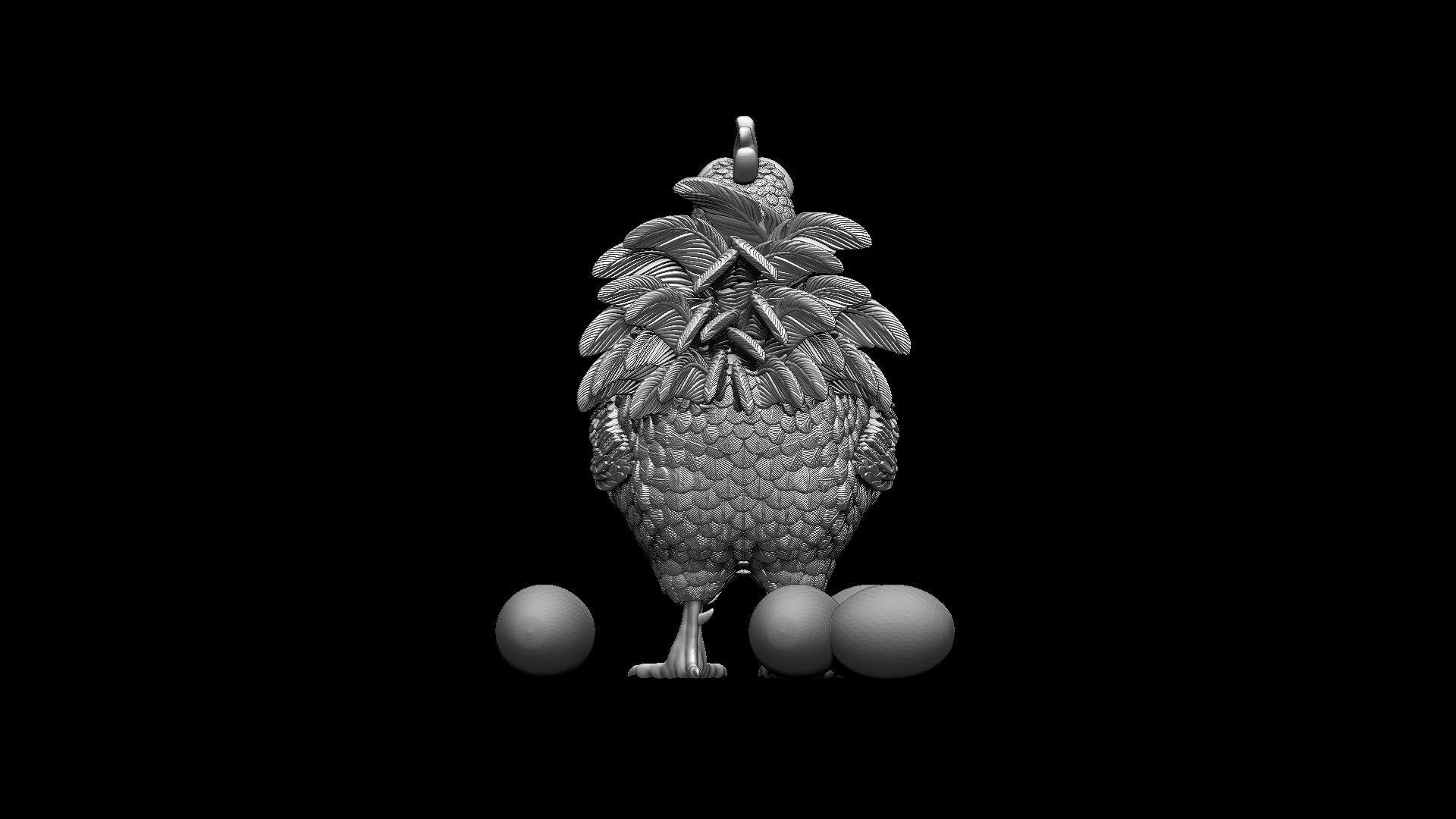 Hen Bird 3D print model_44