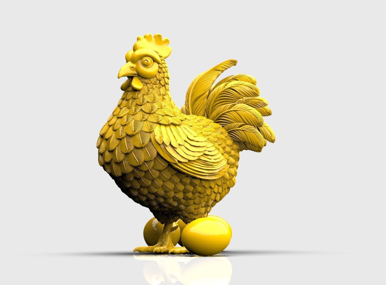 Hen Bird 3D print model_22