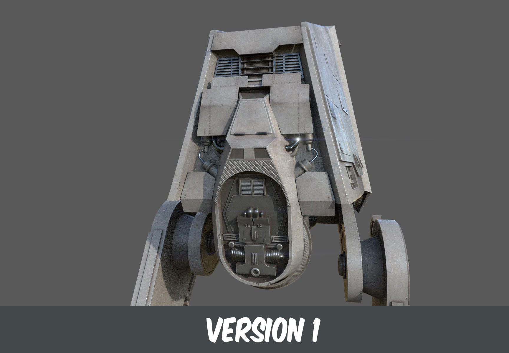 AT-UT Walker Low-poly 3D model_23