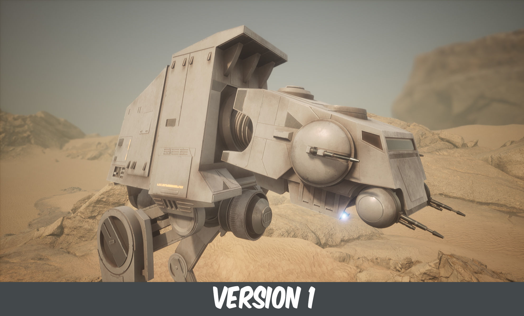AT-UT Walker Low-poly 3D model_4