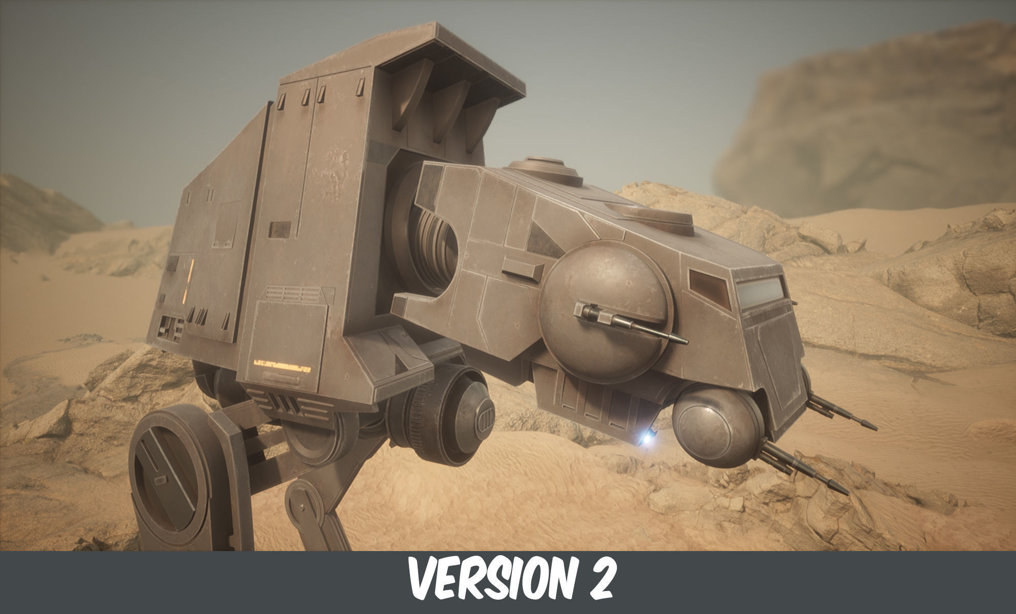 AT-UT Walker Low-poly 3D model_9