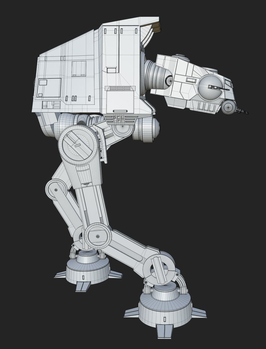 AT-UT Walker Low-poly 3D model_34