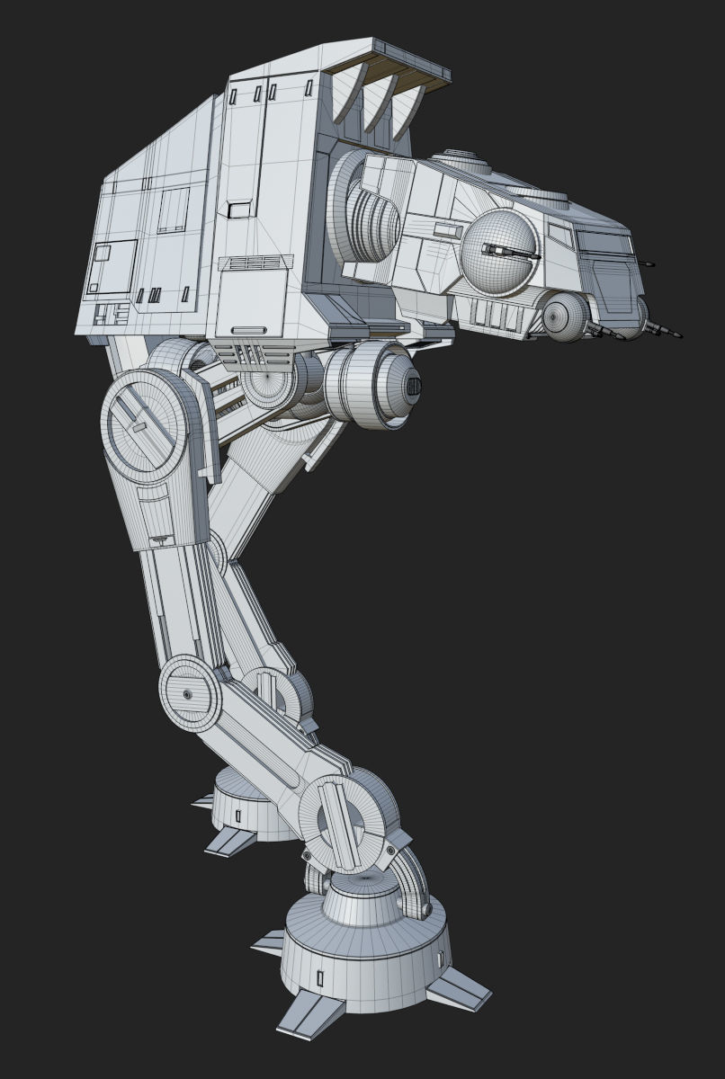 AT-UT Walker Low-poly 3D model_32