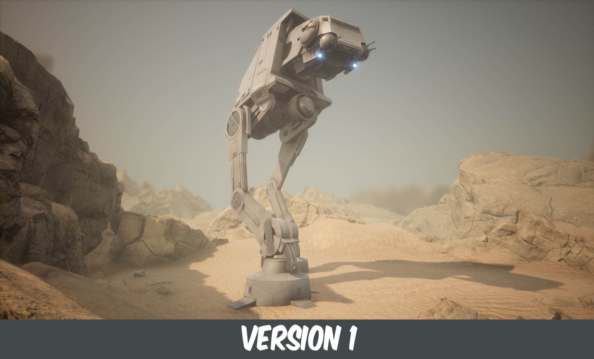 AT-UT Walker Low-poly 3D model_3