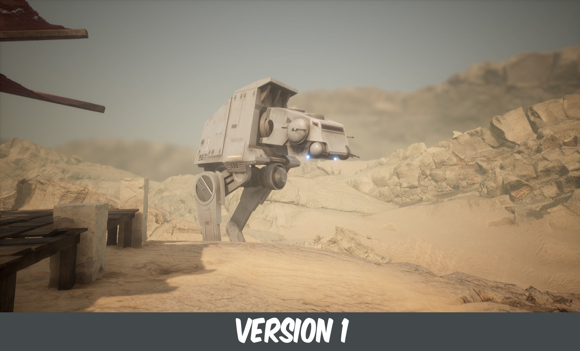 AT-UT Walker Low-poly 3D model_1