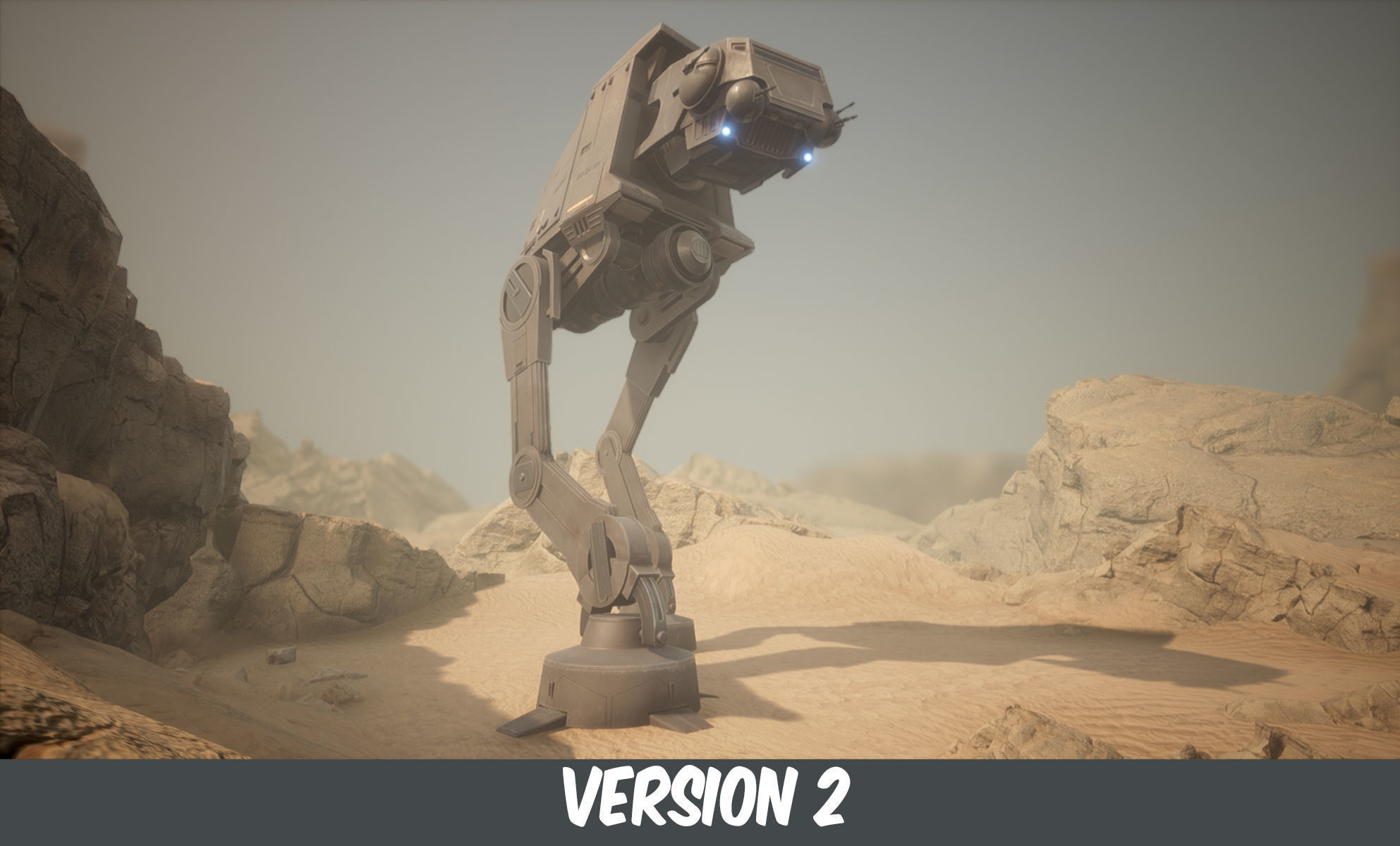 AT-UT Walker Low-poly 3D model_8