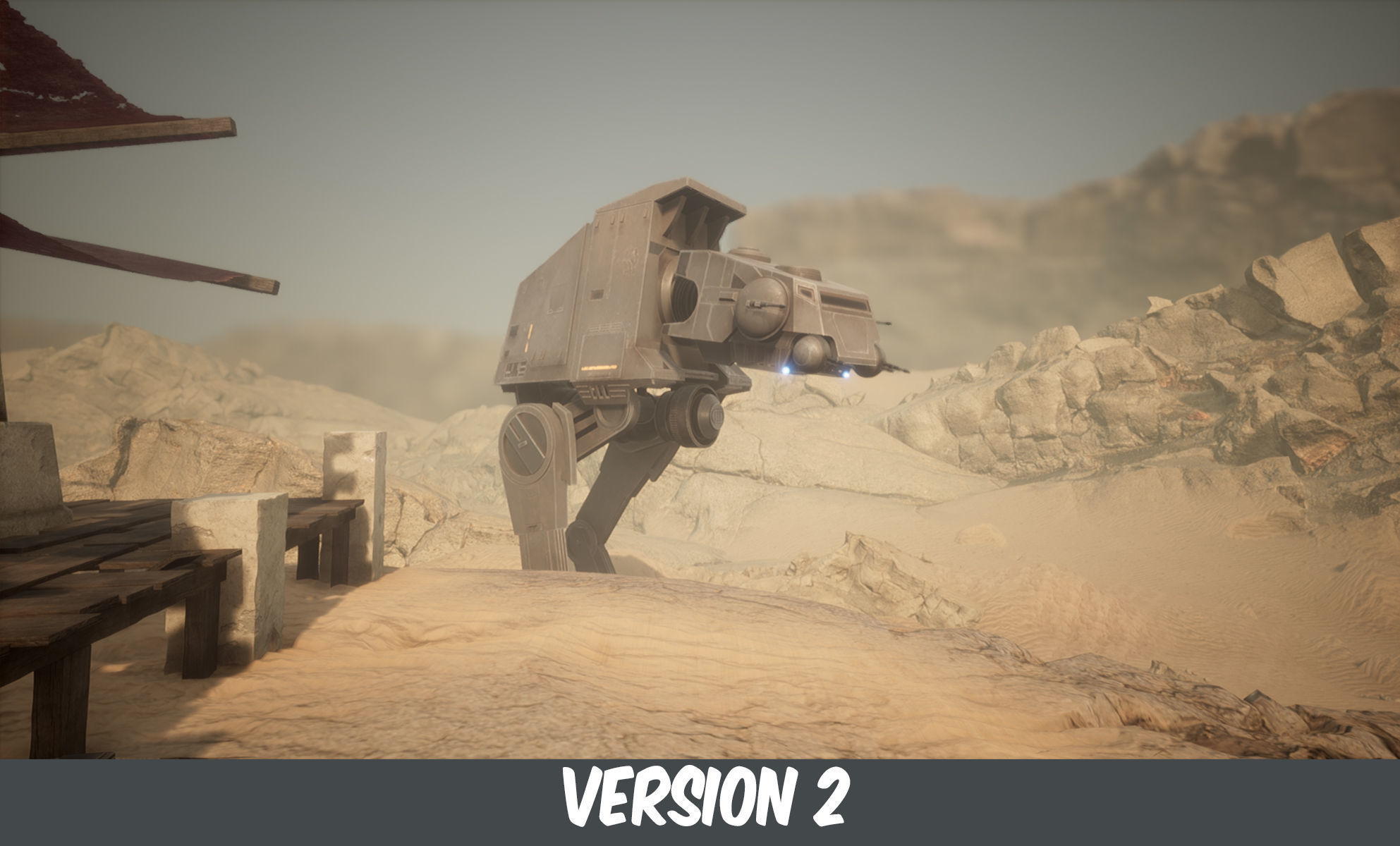 AT-UT Walker Low-poly 3D model_7