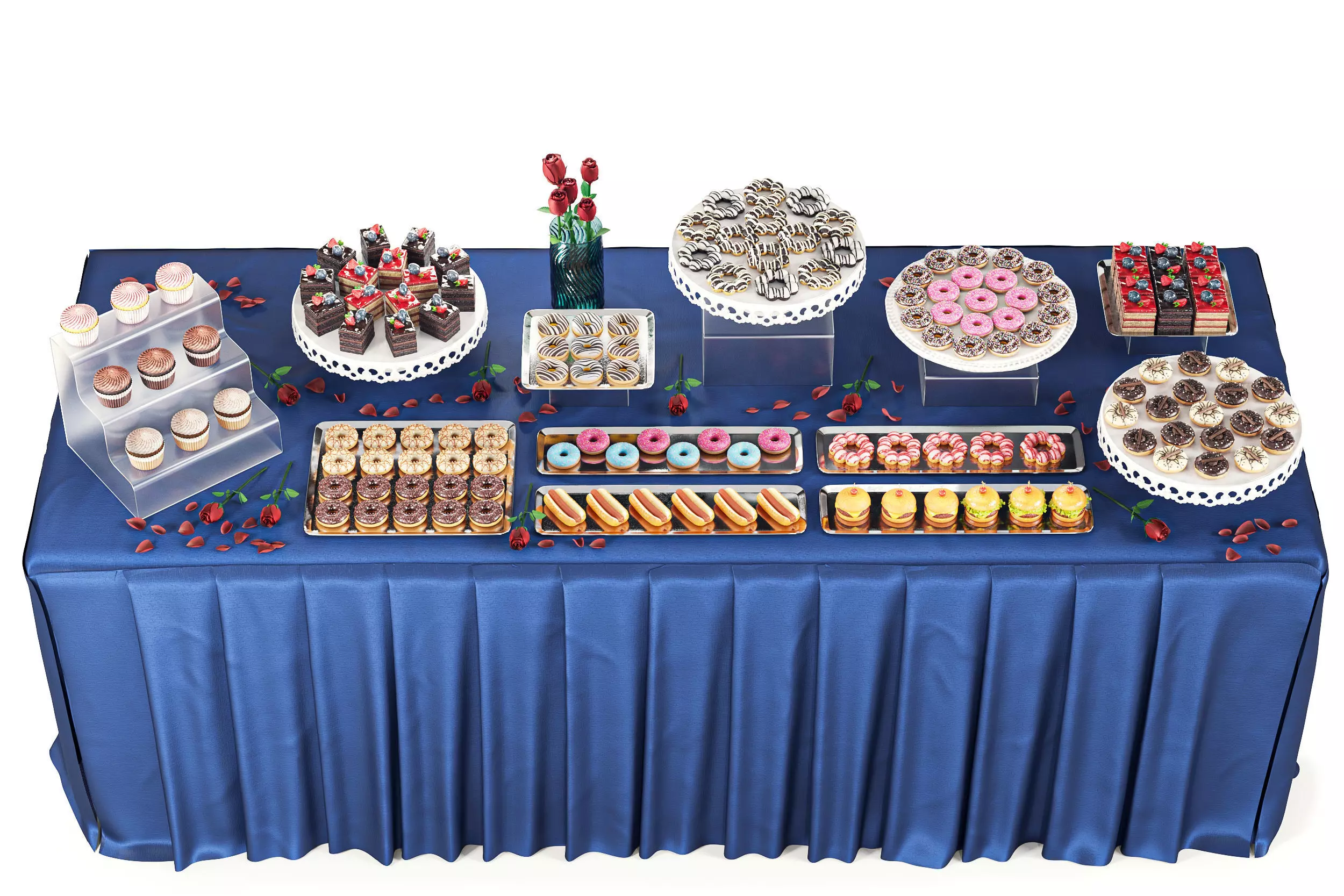 Open Buffet Set 03 3D model