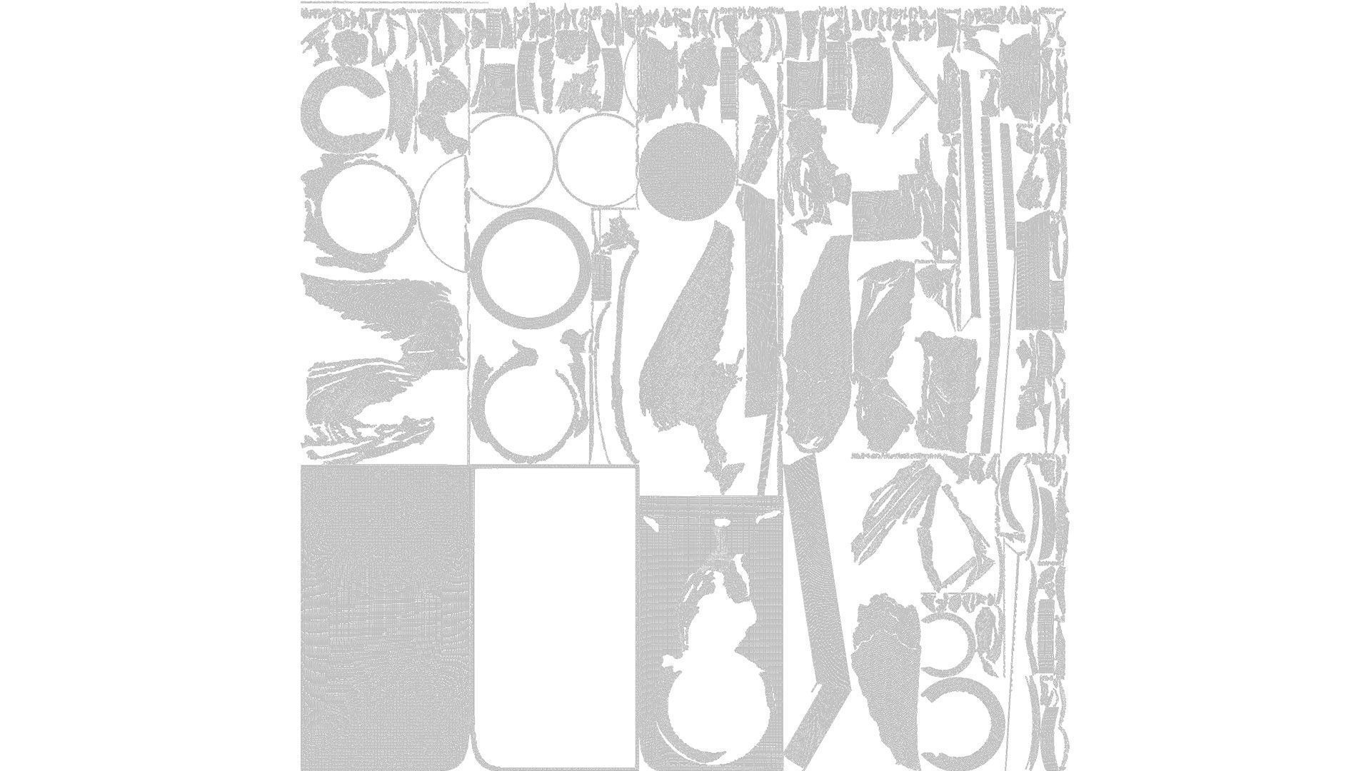 candle holder statue  3D model_9