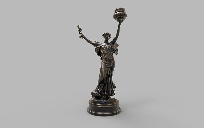 candle holder statue  3D model