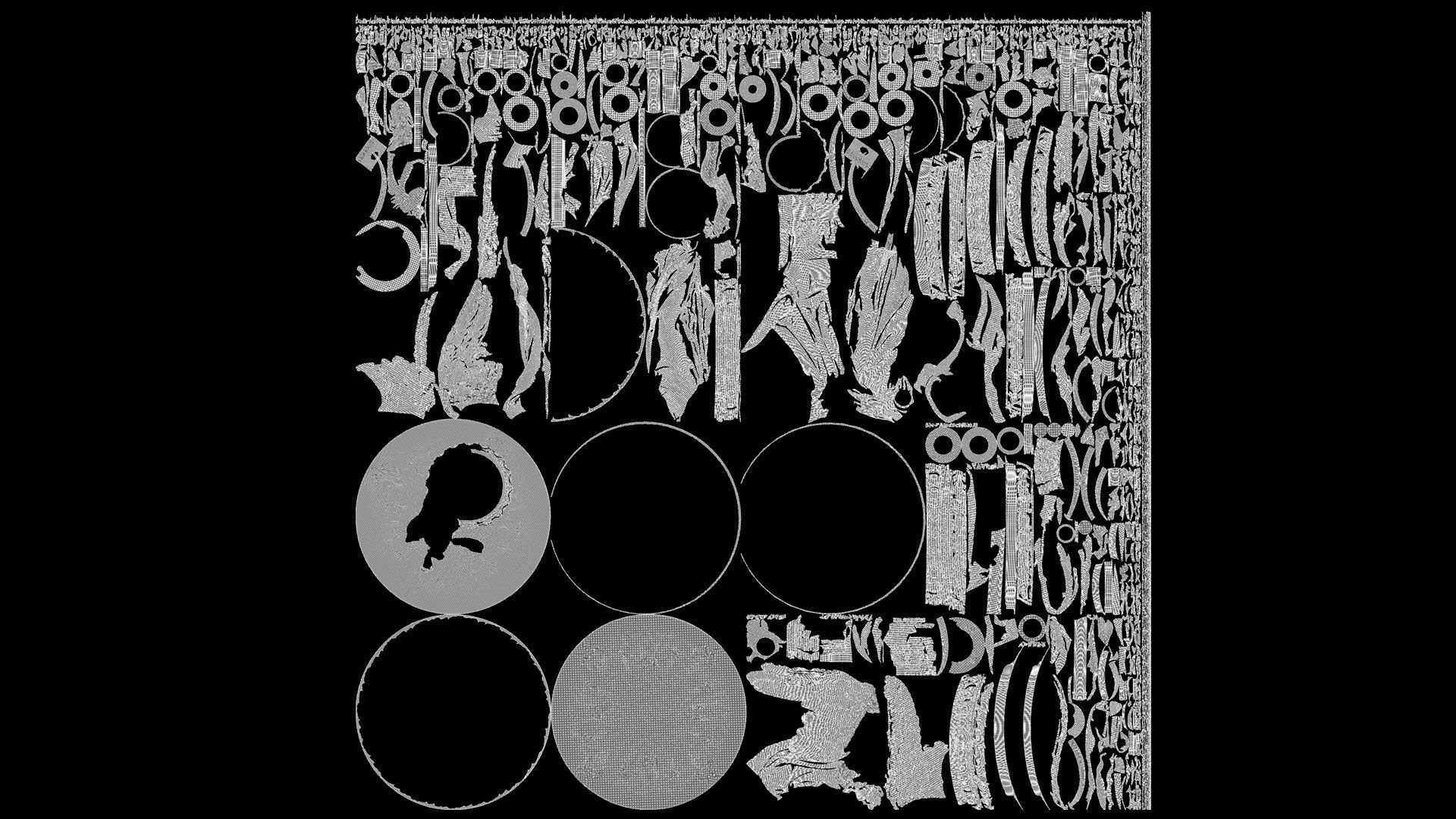 candle holder statue  3D model_8