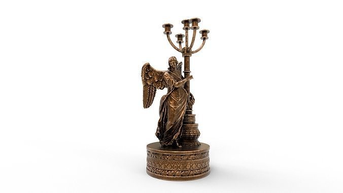 candle holder statue  3D model