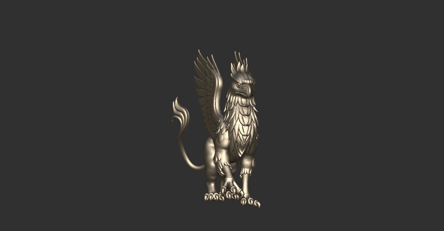 Griffin Gryphon Griffon 3D print model_2