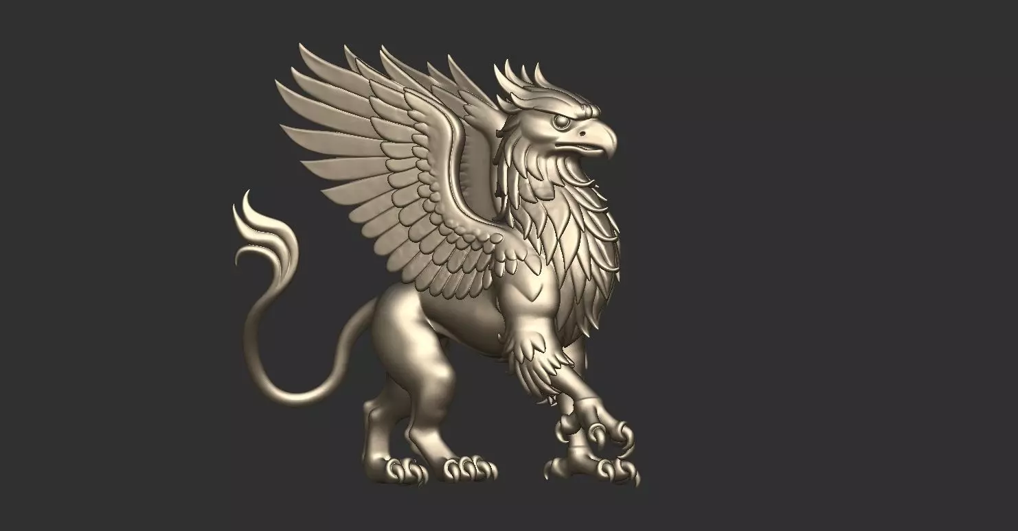 Griffin Gryphon Griffon 3D print model_0
