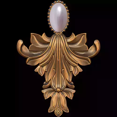 Designer Ornament Pendant and Earrings Set