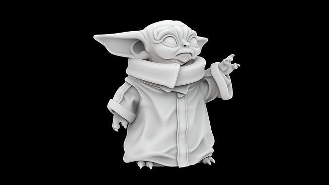 Baby Yoda 3D Print Model Grogu 3D print model