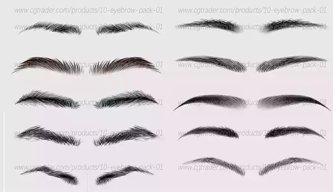 10 Eyebrows Pack 01
