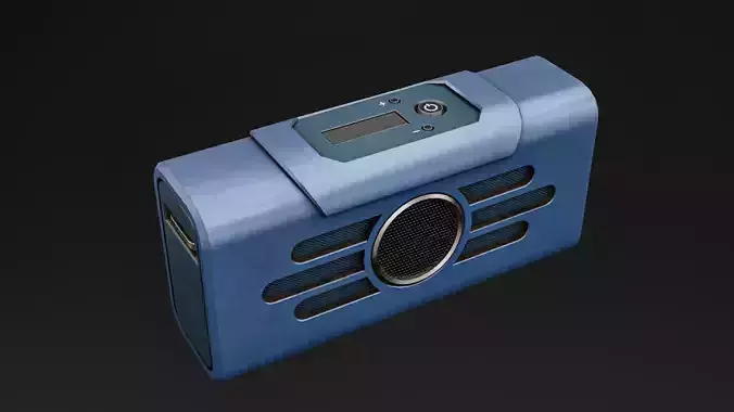 Portable Speaker Low-poly 3D model