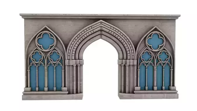 Gothic Window 3D model